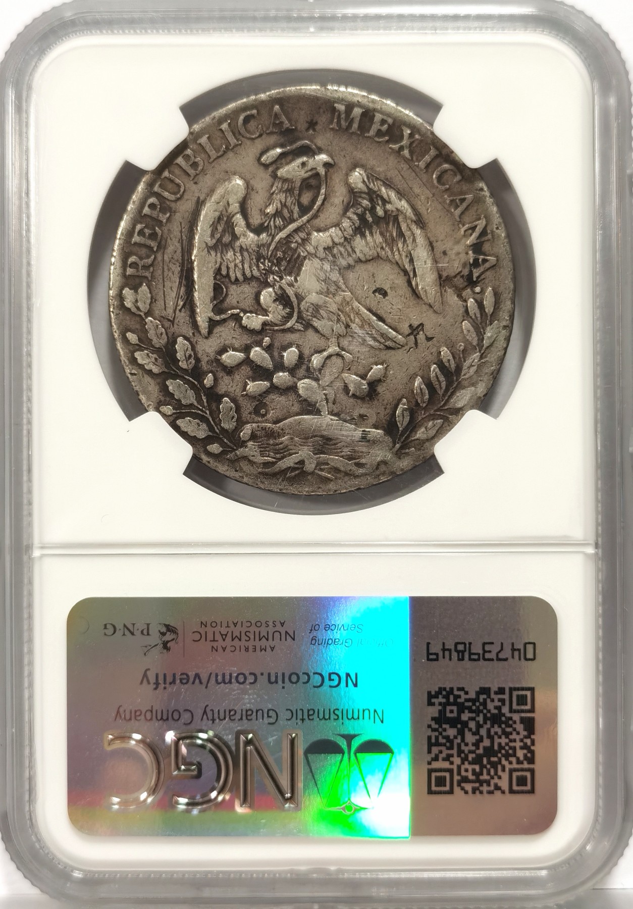 博洋堂世界钱币拍卖第056期（全场包邮） NGC VF 墨西哥1889年HO FM版花边鹰洋