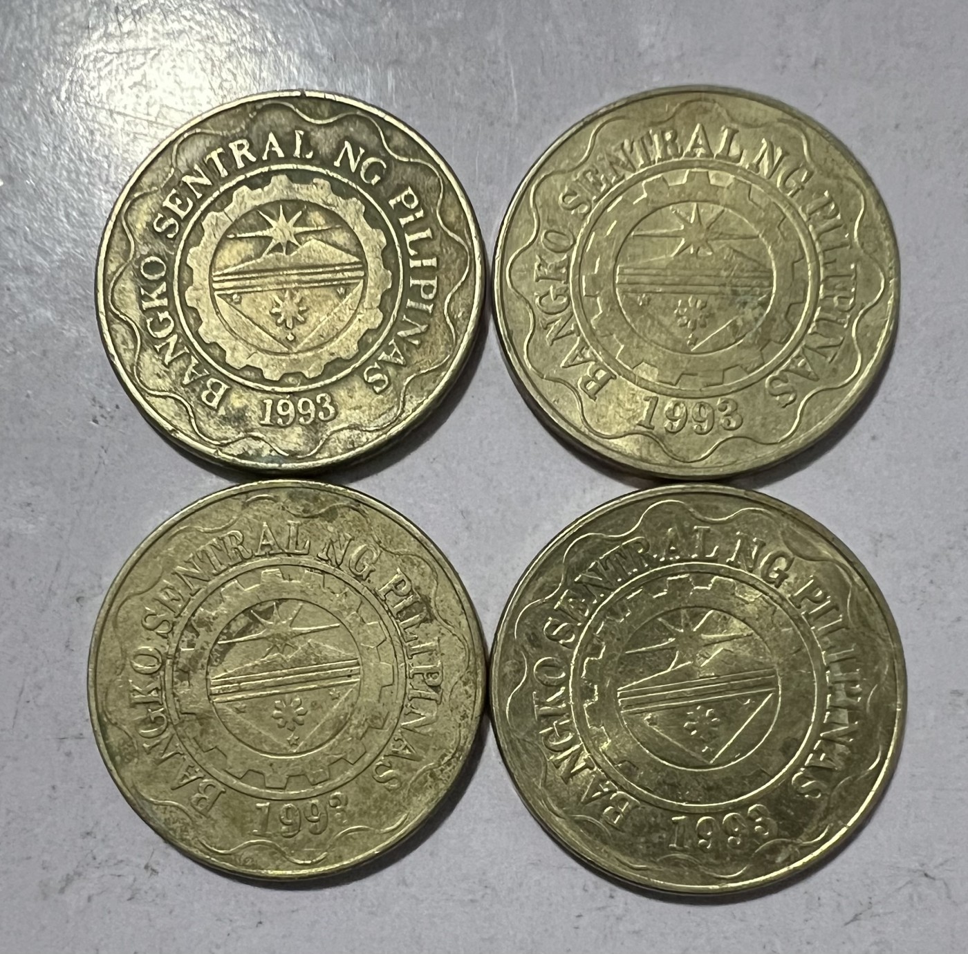 【易洋钱喜】第28场 国外硬币专场 菲律宾5比索4枚