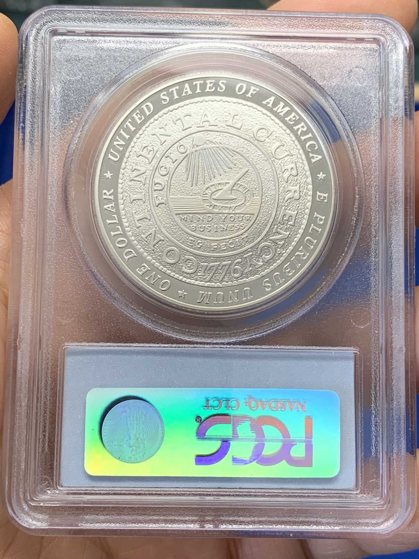 《竞宝斋》第223场-周日，周一 2场 (全场包邮) PCGS-PR69DC 2006年美国本杰明富兰克林国父300周年纪念银币，0.900银，26.73克