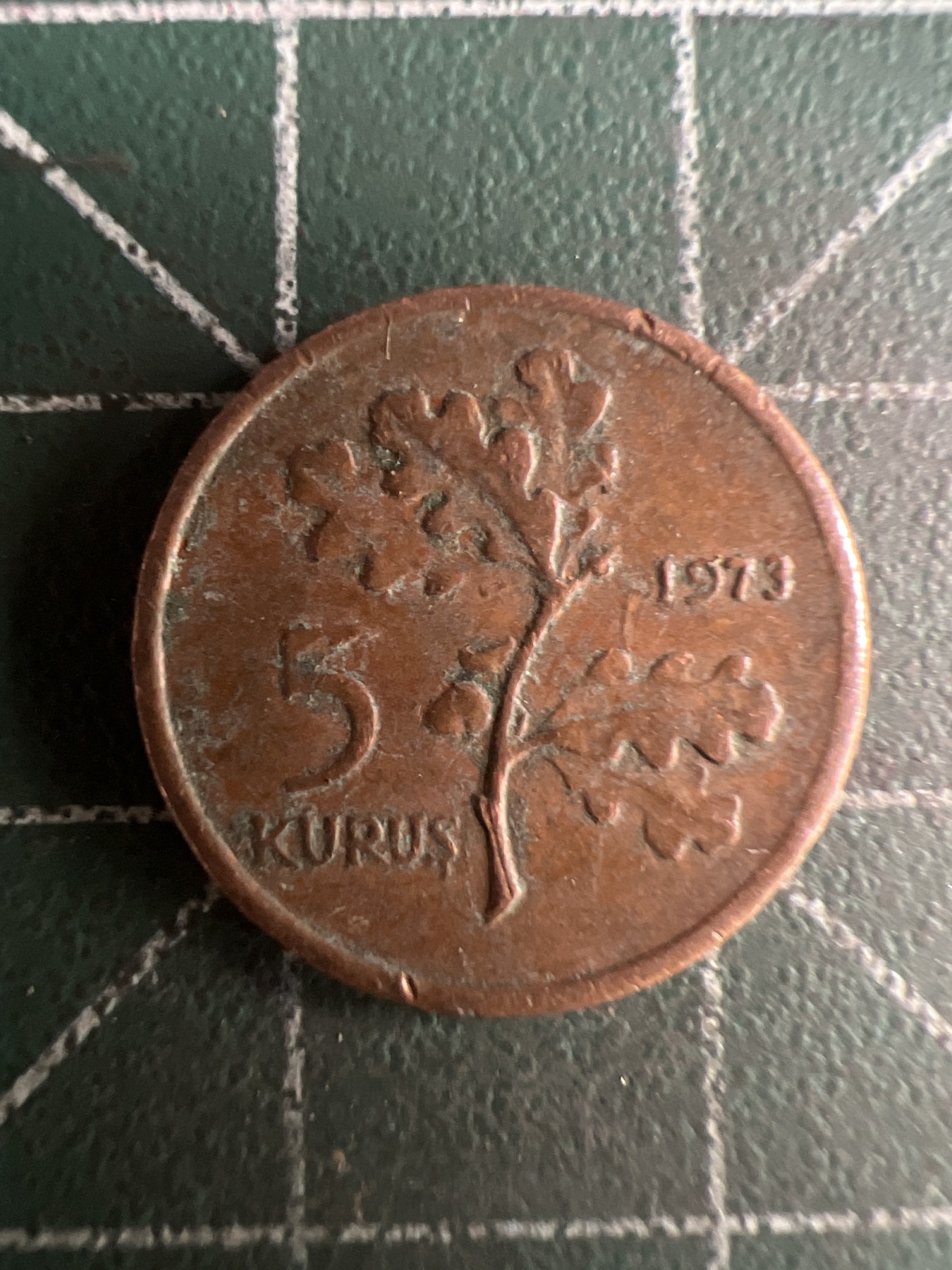 第513期  硬币专场 （无押金，捡漏，全场50包邮，偏远地区除外，接收代拍业务） 土耳其5库鲁斯 1973年