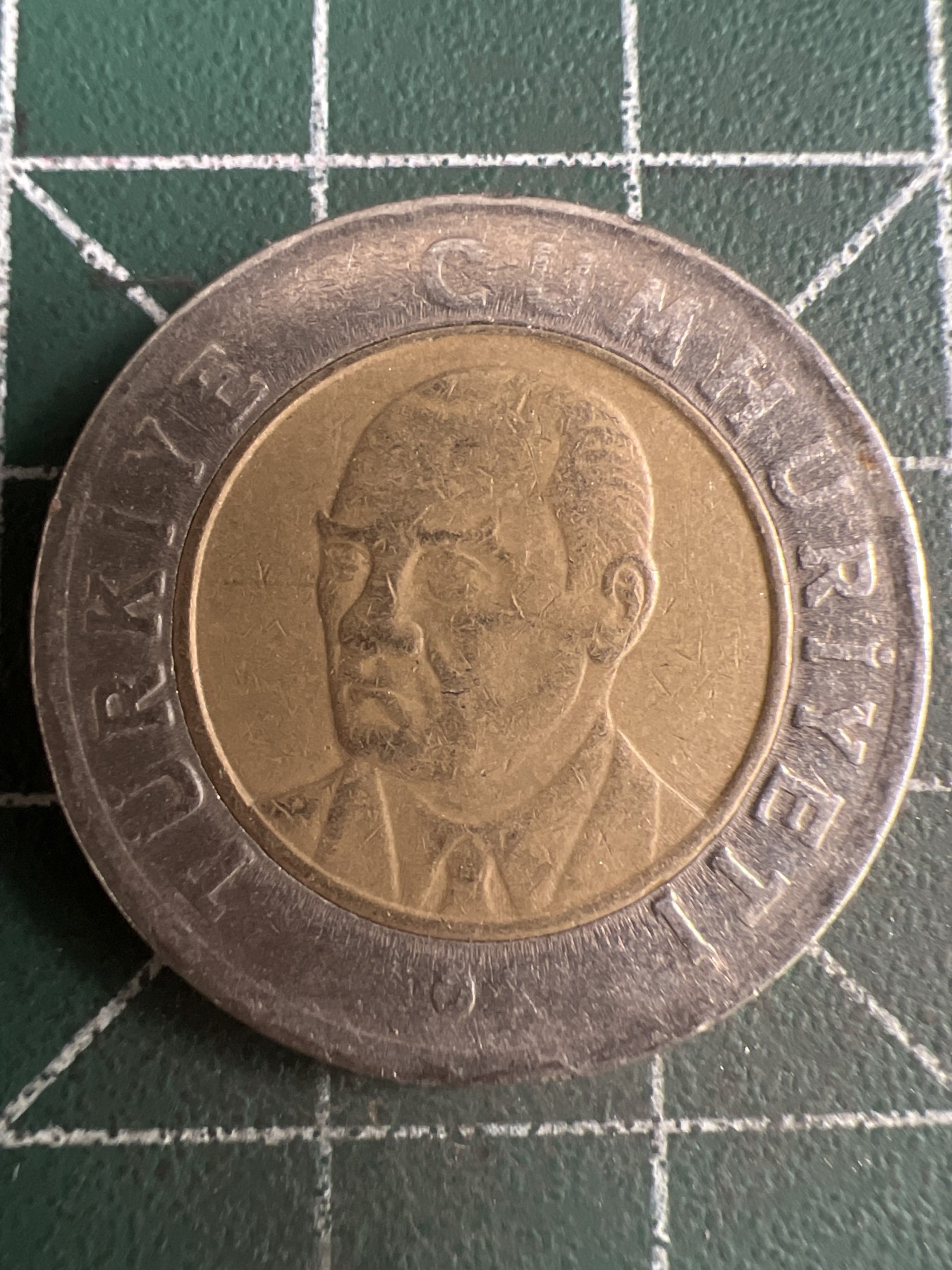 第587期 硬币专场 （无押金，捡漏，全场50包邮，偏远地区除外，接收代拍业务） 土耳其1里拉双色币 2005年