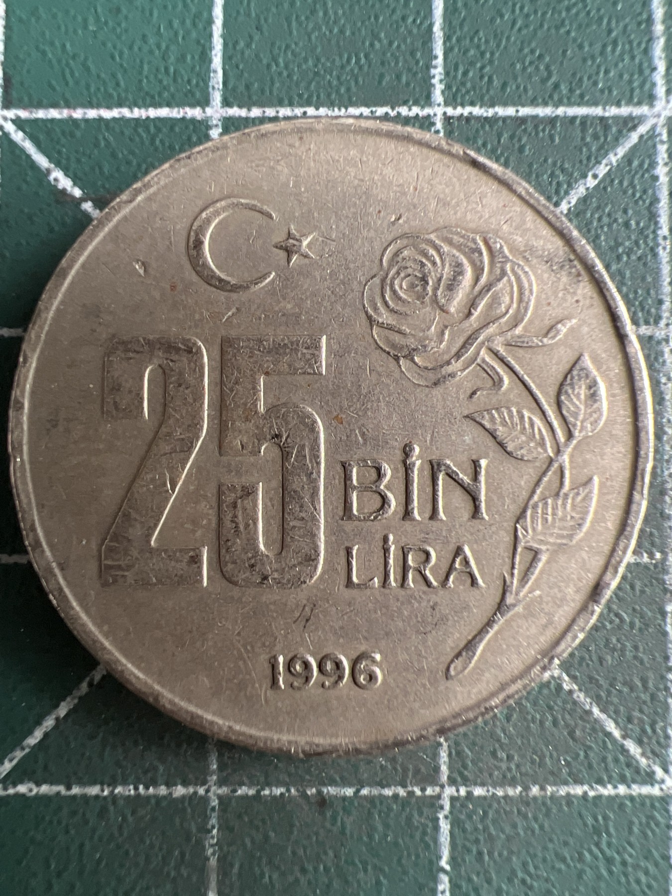 第621期 硬币专场 （无押金，捡漏，全场50包邮，偏远地区除外，接收代拍业务） 土耳其 25bin里拉