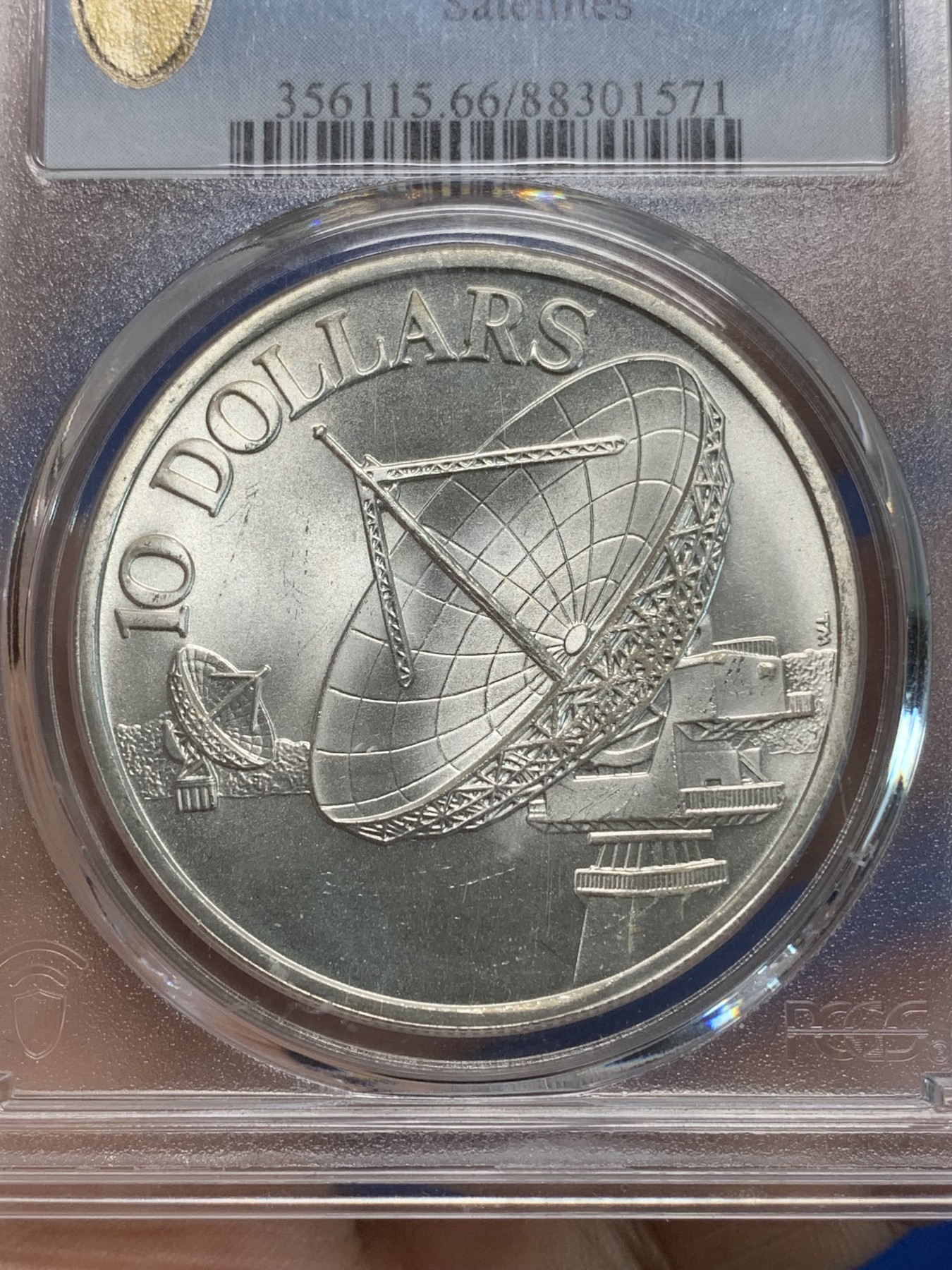 《竞宝斋》第223场-周日，周一 2场 (全场包邮) PCGS MS66 新加坡1978年雷达银币