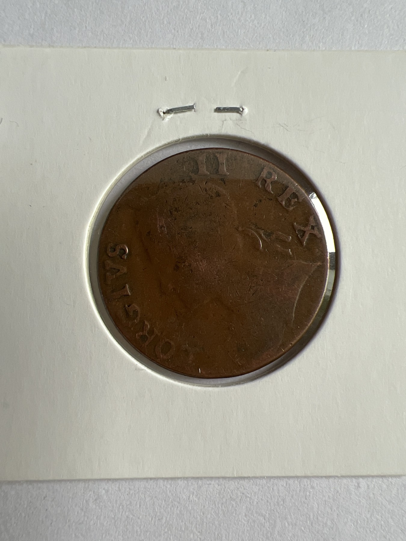 第481期 硬币专场 （无押金，捡漏，全场50包邮，偏远地区除外，接收代拍业务） 乔治二世半便士