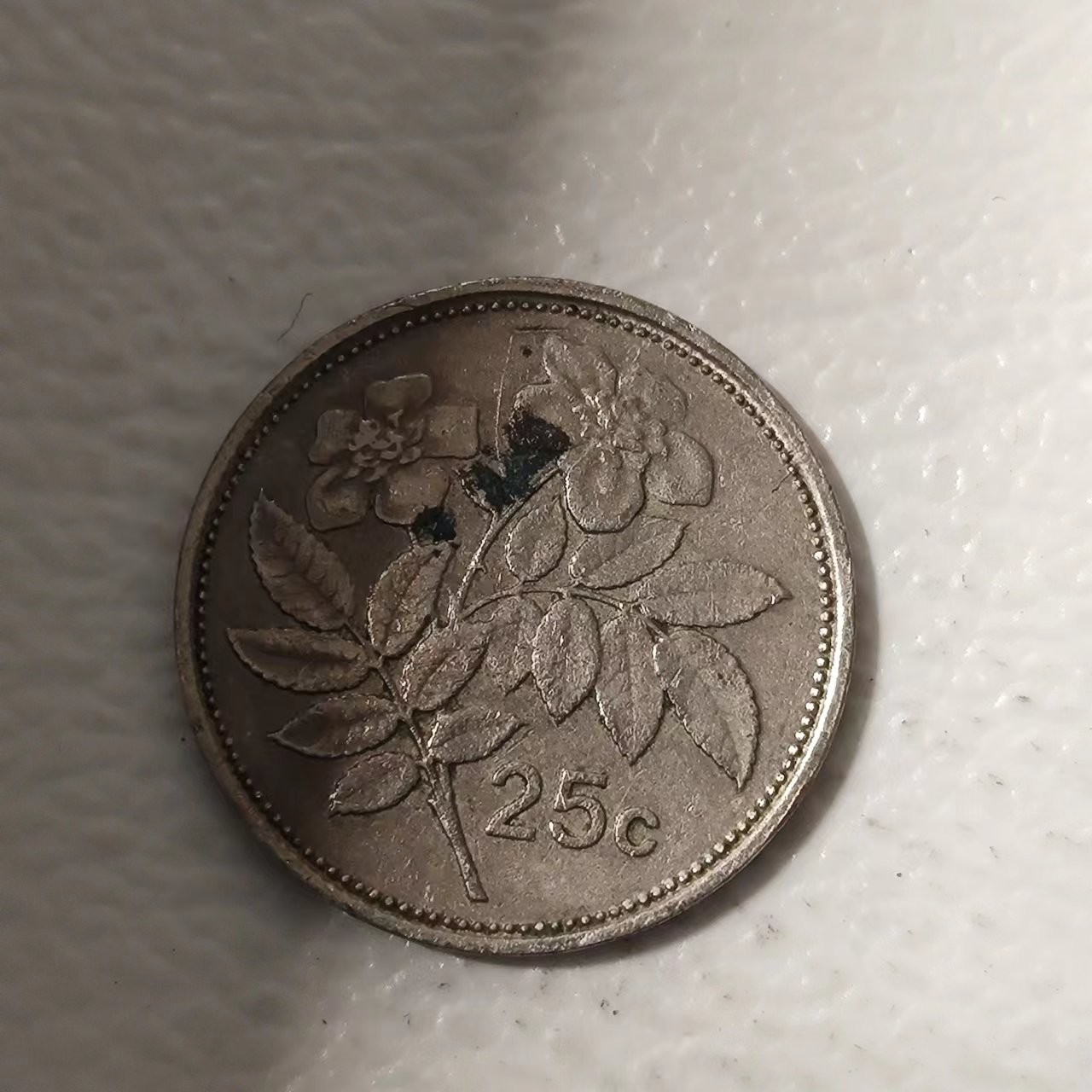 FCO-10 散币 马耳他1991年25分