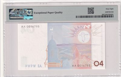 🌗乐淘淘世界纸币拍卖 第33期 测试钞专场🌓 波兰PWPW测试钞 PMG68EPQ