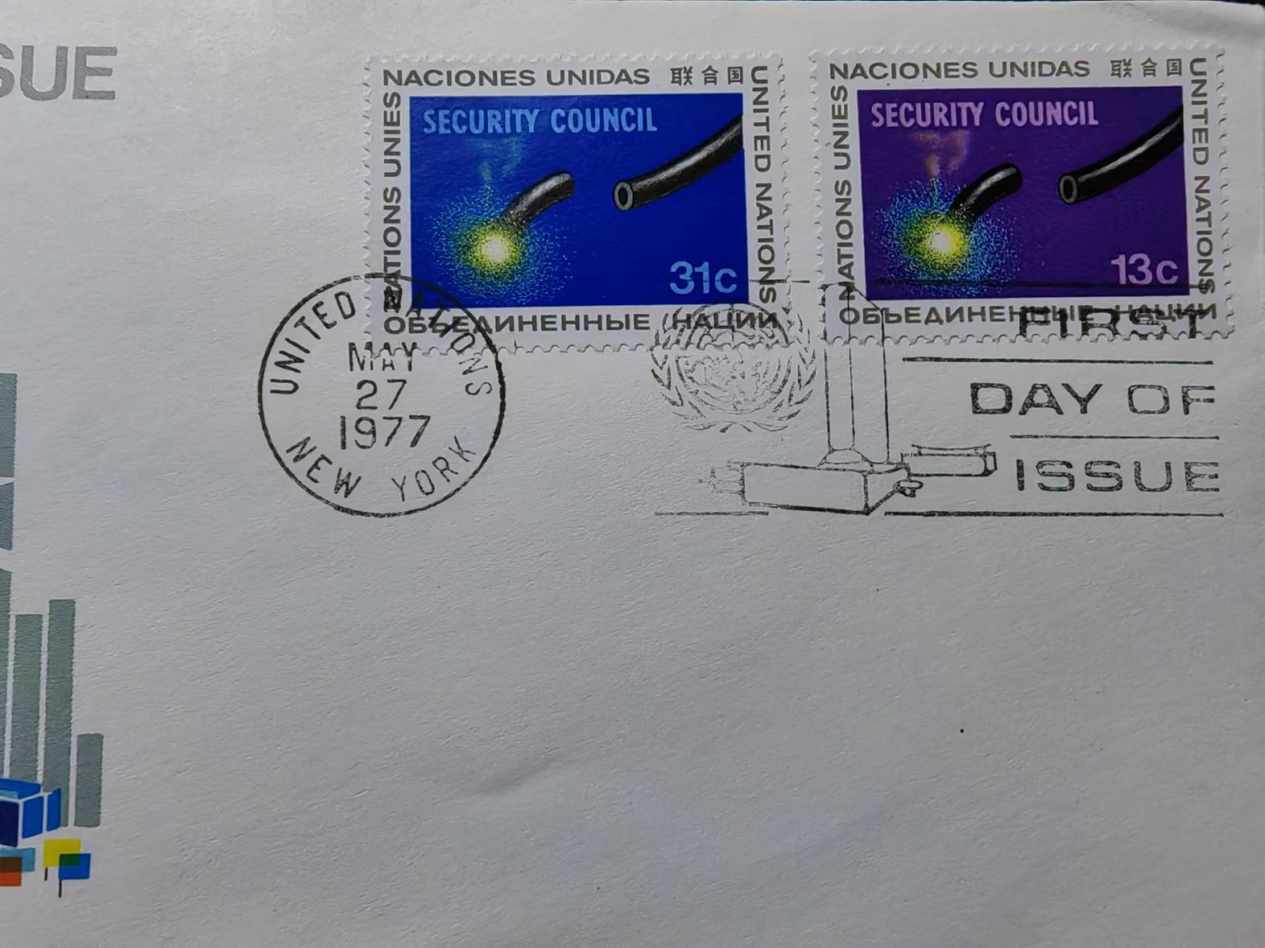 精选多國郵票品🔥💥（拍卖场）专场 第③⑧场 联合国1977年  军事战争 安理会 导火索