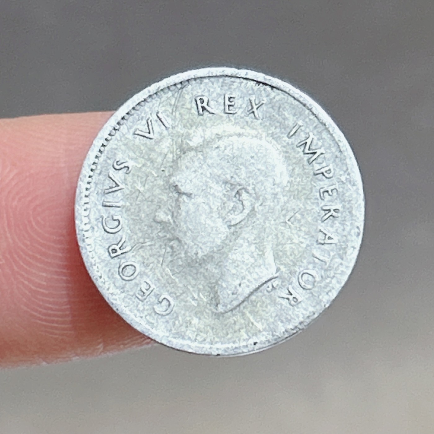 全场一元起拍 银币专场 第47期 1941年英属南非乔治六世3便士小银币 1.4g