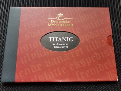 道一币馆币章第二十五场 - 原包装 利比里亚1998年泰坦尼克号5元纪念币