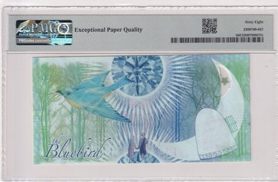 🌗乐淘淘世界纸币拍卖 第33期 测试钞专场🌓 瑞士公司 哈萨克斯坦蓝鸟测试钞 PMG68EPQ