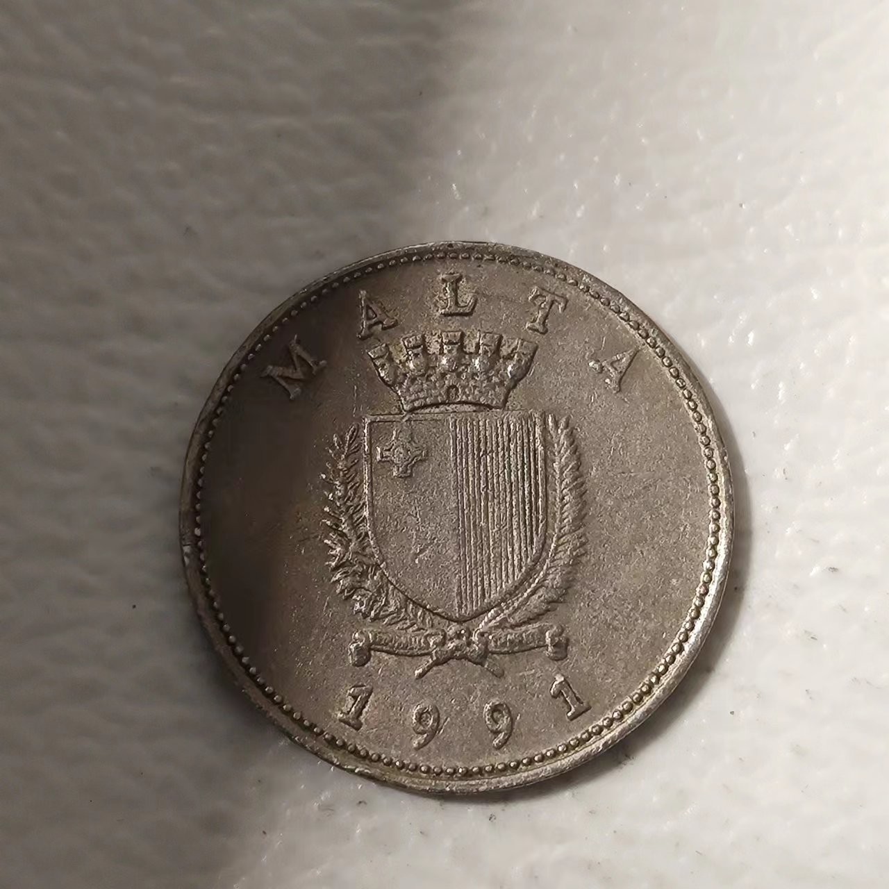 FCO-10 散币 马耳他1991年25分