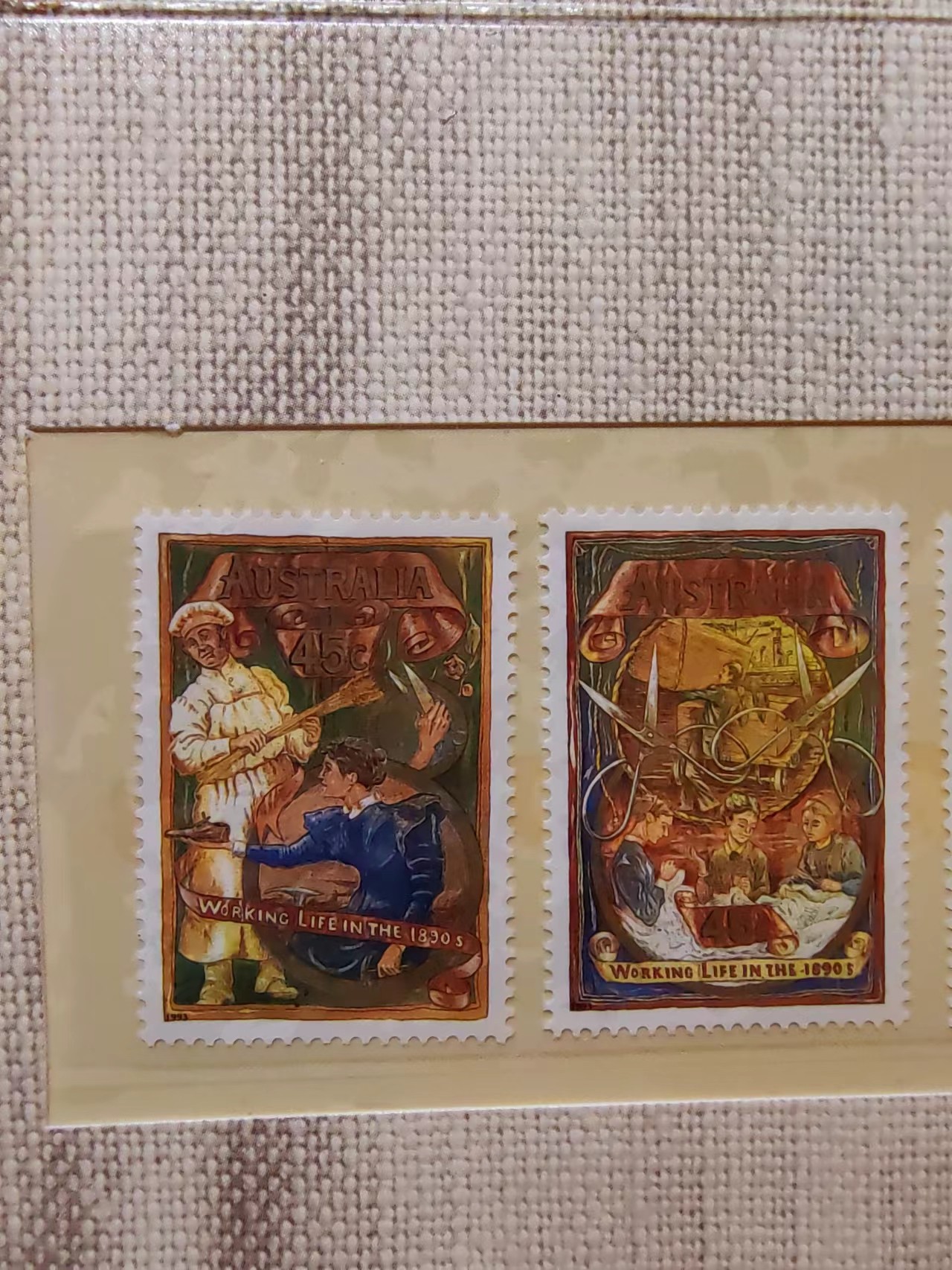澳大利亚小邮本🔥💥（拍卖，澳小本票值高，值得收藏）专场 第③⑦场 澳大利亚1993年 传统手工业.绘画:裁缝.木工.鞋匠（全新无戳）