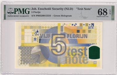 🌗乐淘淘世界纸币拍卖 第33期 测试钞专场🌓 荷兰测试钞 PMG68EPQ