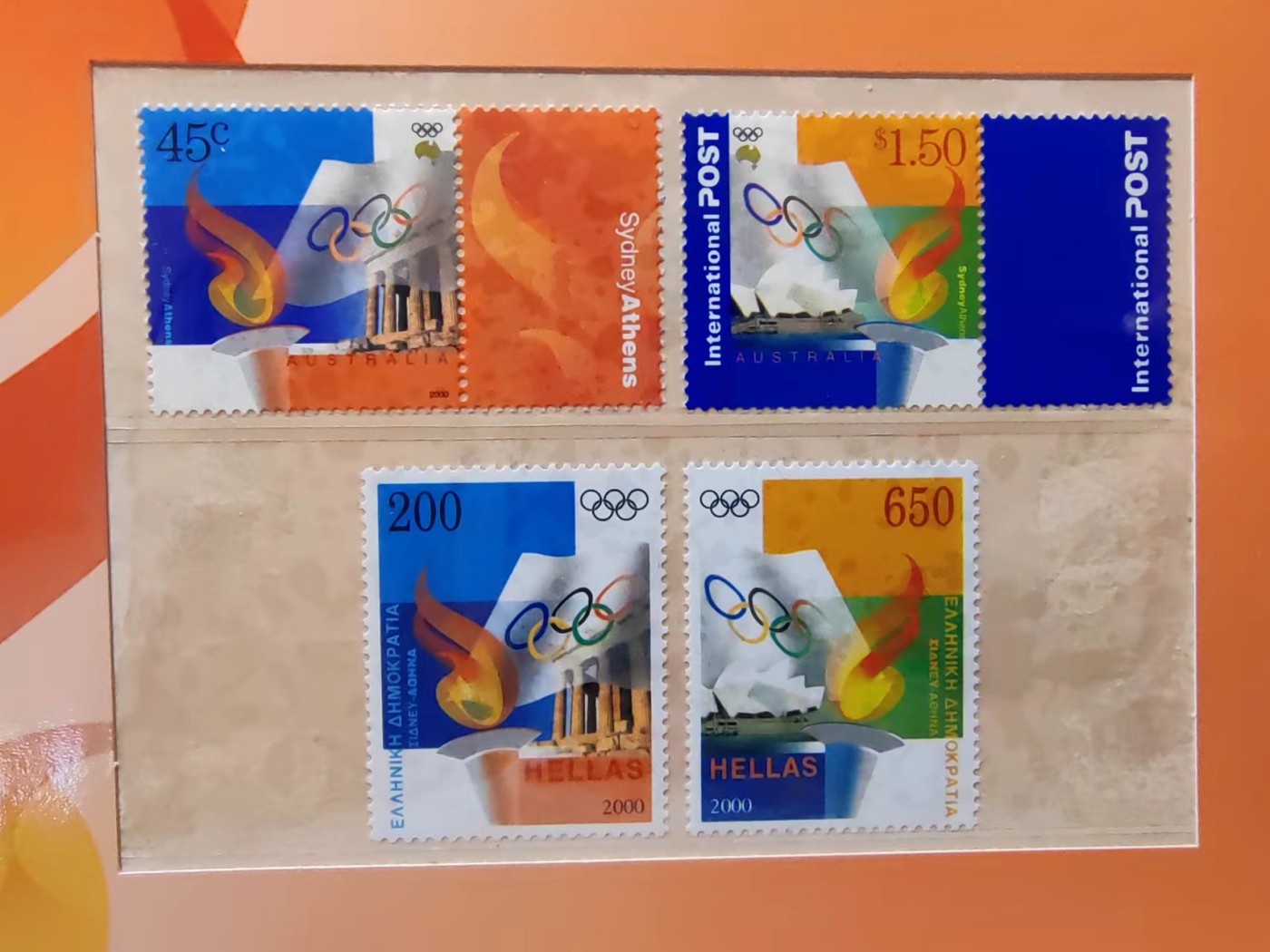 澳大利亚小邮本🔥💥（拍卖，澳小本票值高，值得收藏）专场 第③⑦场 澳大利亚2000年奥运会悉尼 雅典会旗交接仪式（全新无戳）