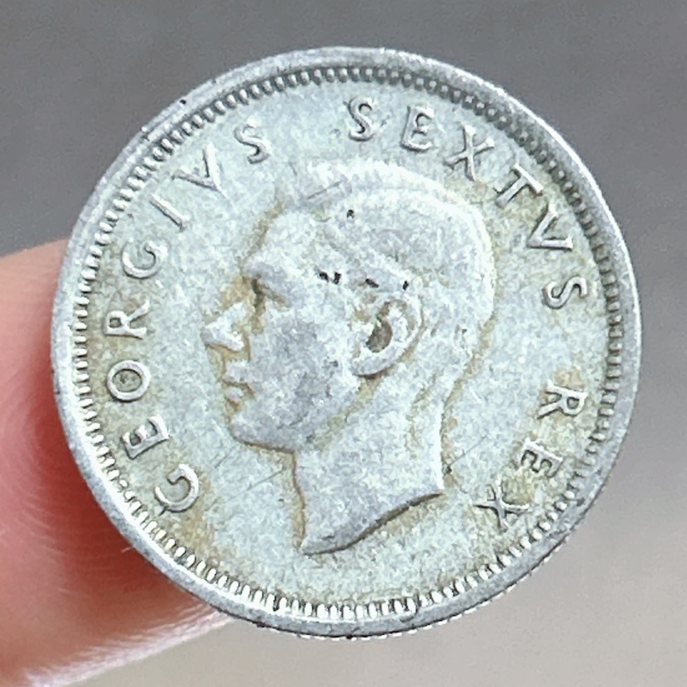 全场一元起拍 银币专场 第47期 英属南非1952年6便士银币 英皇乔治六世 重2.8g