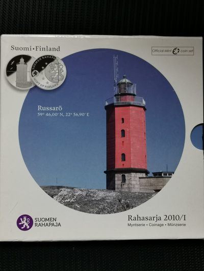 道一币馆币章第二十五场 - 原包装 芬兰2010年套币八枚+鲁萨洛灯塔纪念章