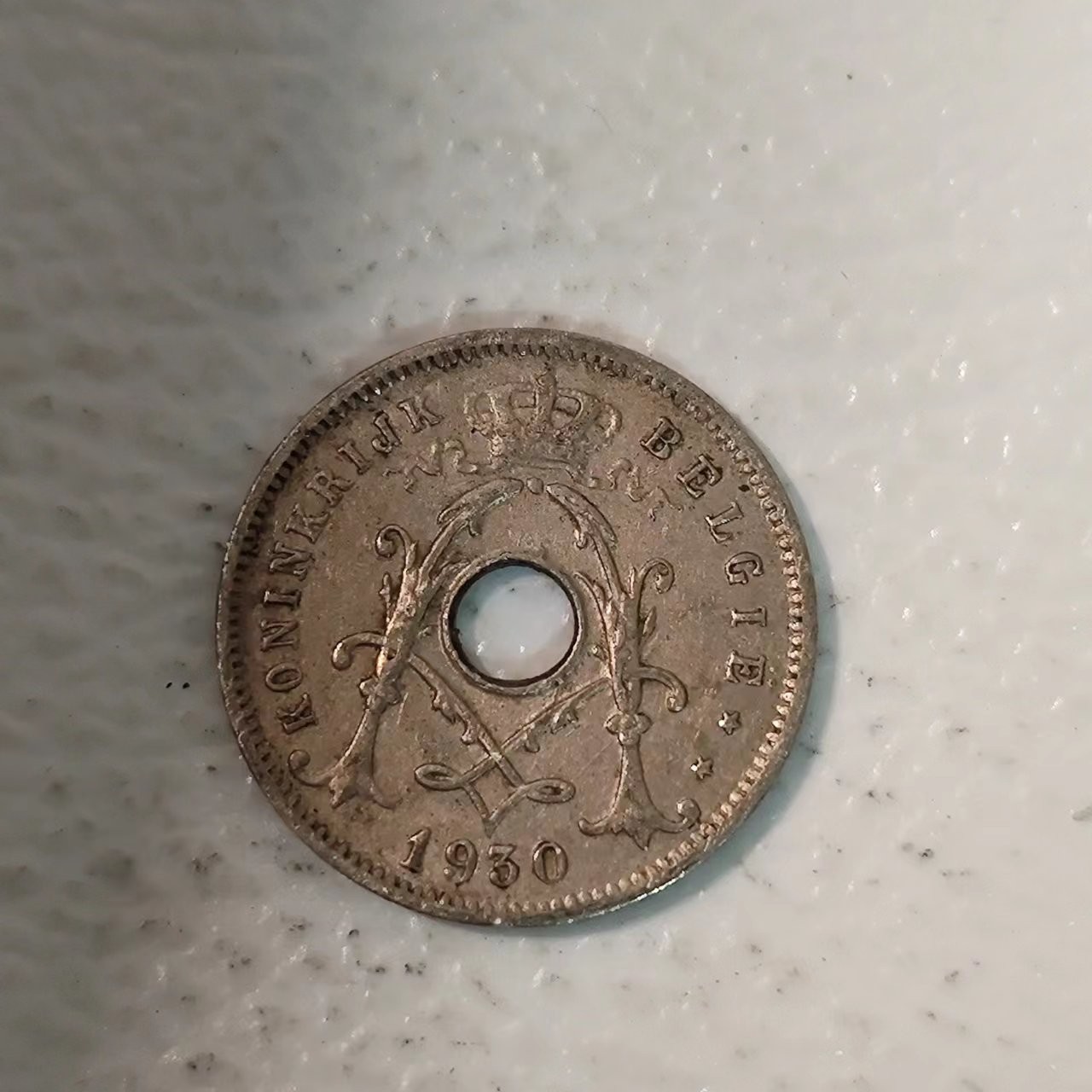 FCO-10 散币 比利时5分1930年