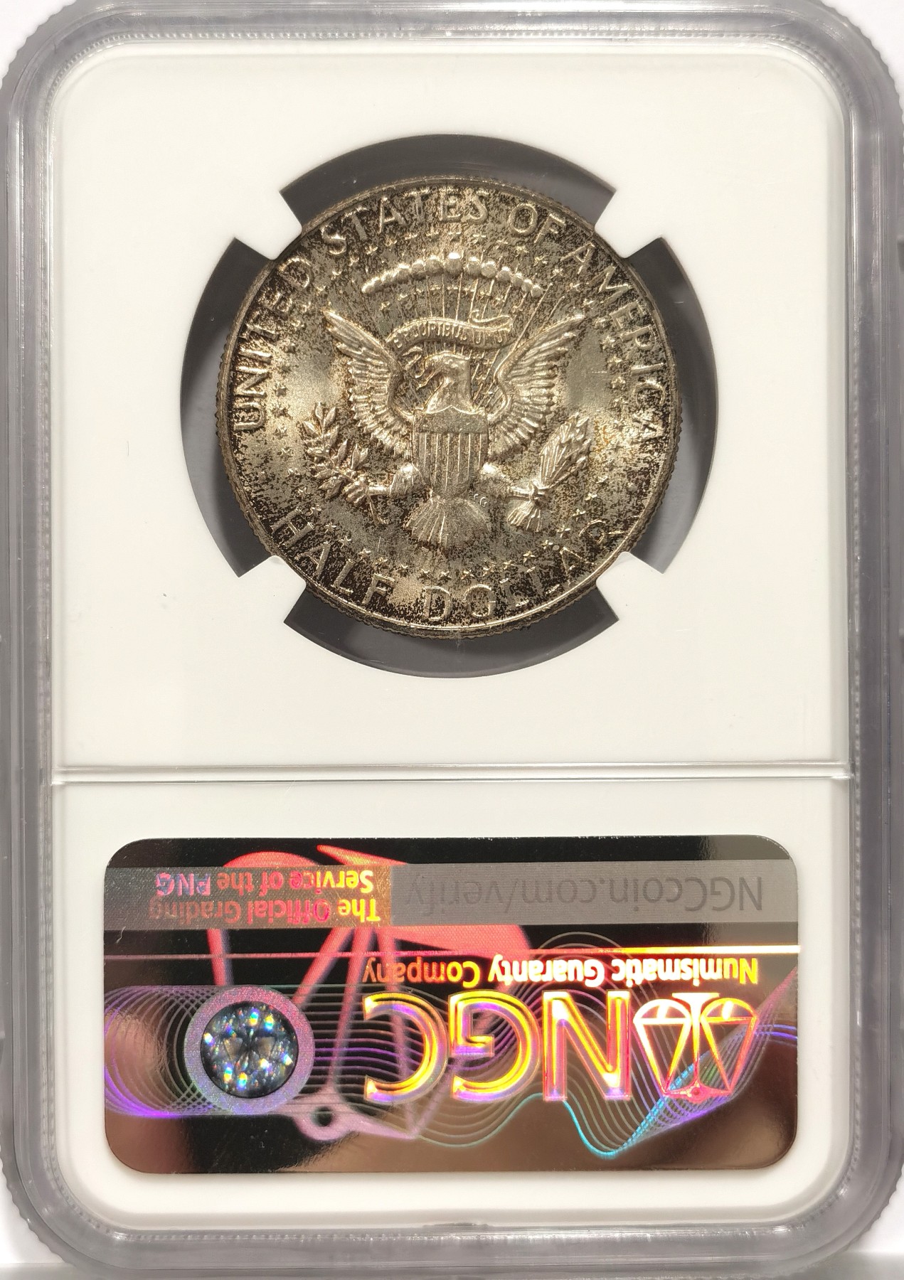 博洋堂世界钱币拍卖第056期（全场包邮） NGC MS66 美国1968年肯尼迪半美元银币，原味高分