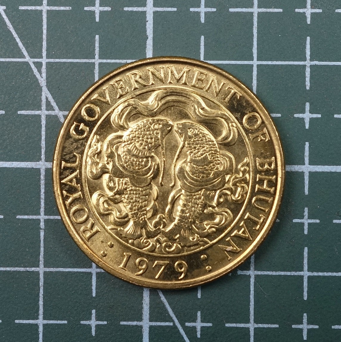 天业钱币散币、银币拍卖第22次专场 全场0元起拍0佣金，欢迎围观参拍 不丹1979年25分 UNC