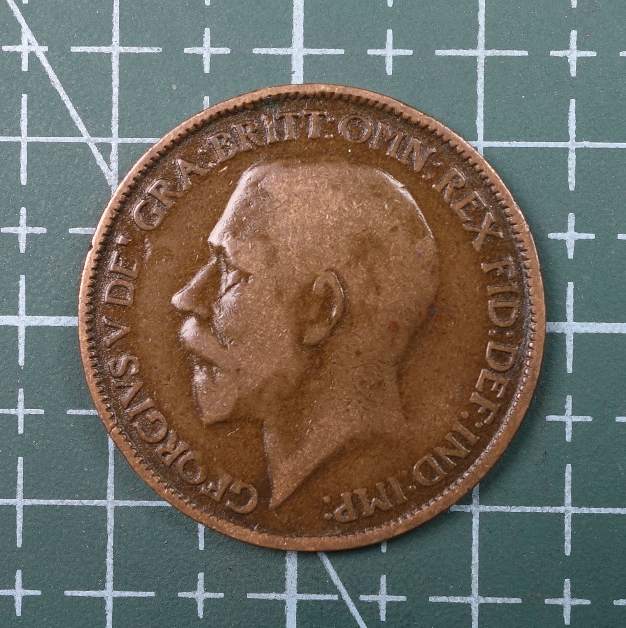 天业钱币散币、银币拍卖第22次专场 全场0元起拍0佣金，欢迎围观参拍 英国1925年半便士铜币