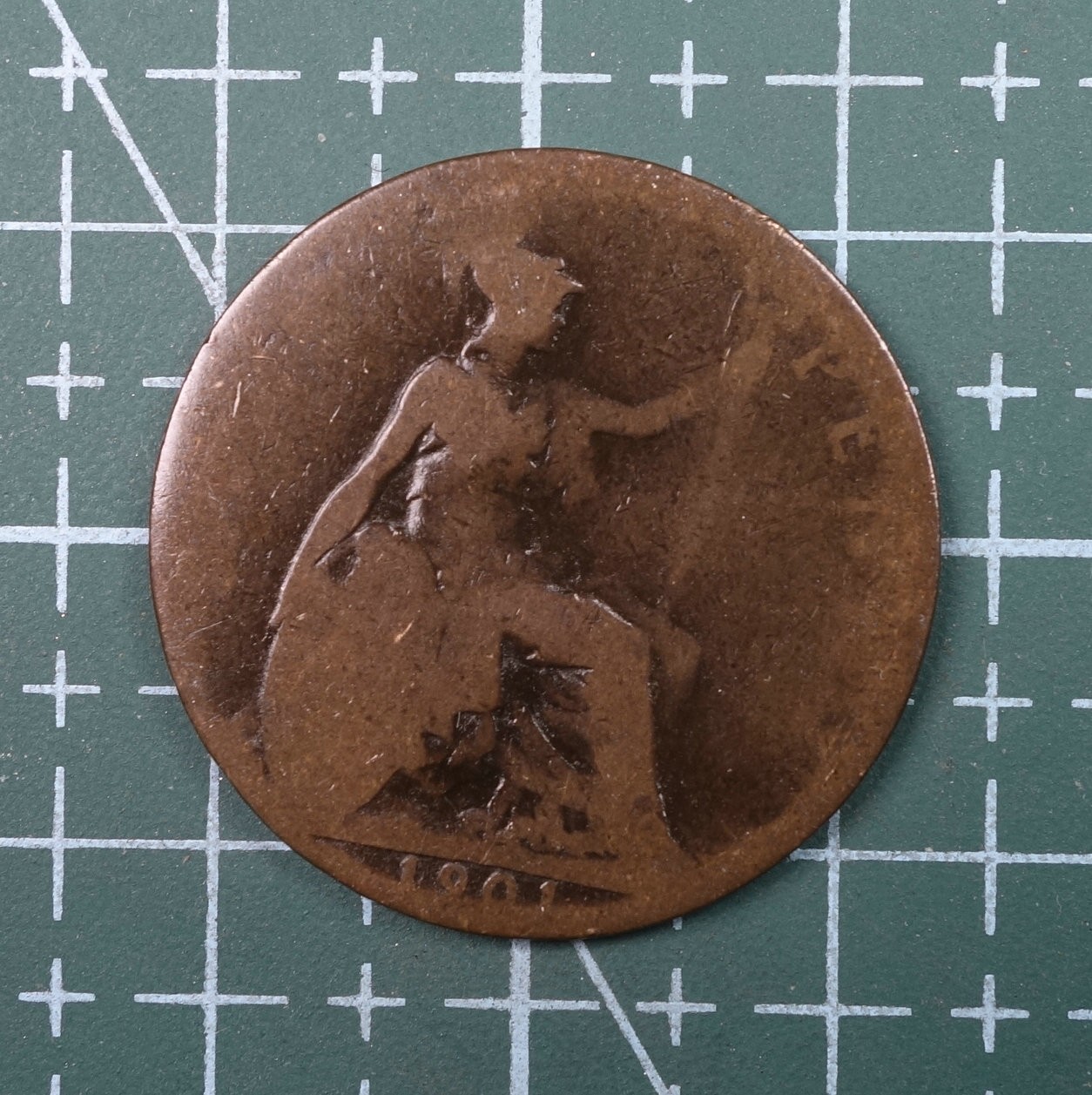 天业钱币散币、银币拍卖第22次专场 全场0元起拍0佣金，欢迎围观参拍 英国1901年半便士铜币