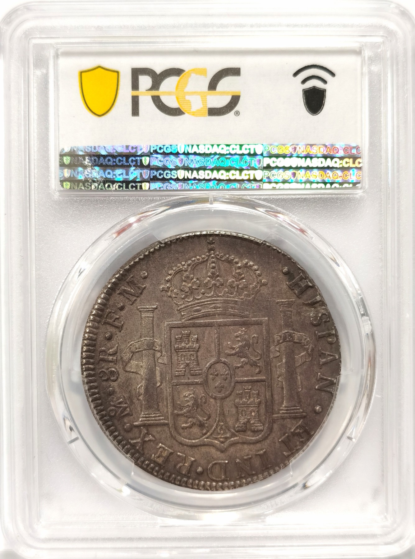 博洋堂世界钱币拍卖第056期（全场包邮） PCGS MS62 墨西哥1788年卡三8里亚尔大银币，黑亮包浆，双面深打，细节到位，亚军分，外拍62分墨西哥卡三已经起飞，同品相5000美金+