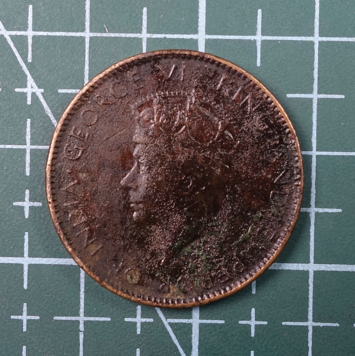 天业钱币散币、银币拍卖第22次专场 全场0元起拍0佣金，欢迎围观参拍 英属锡兰1942年壹分（厚板）