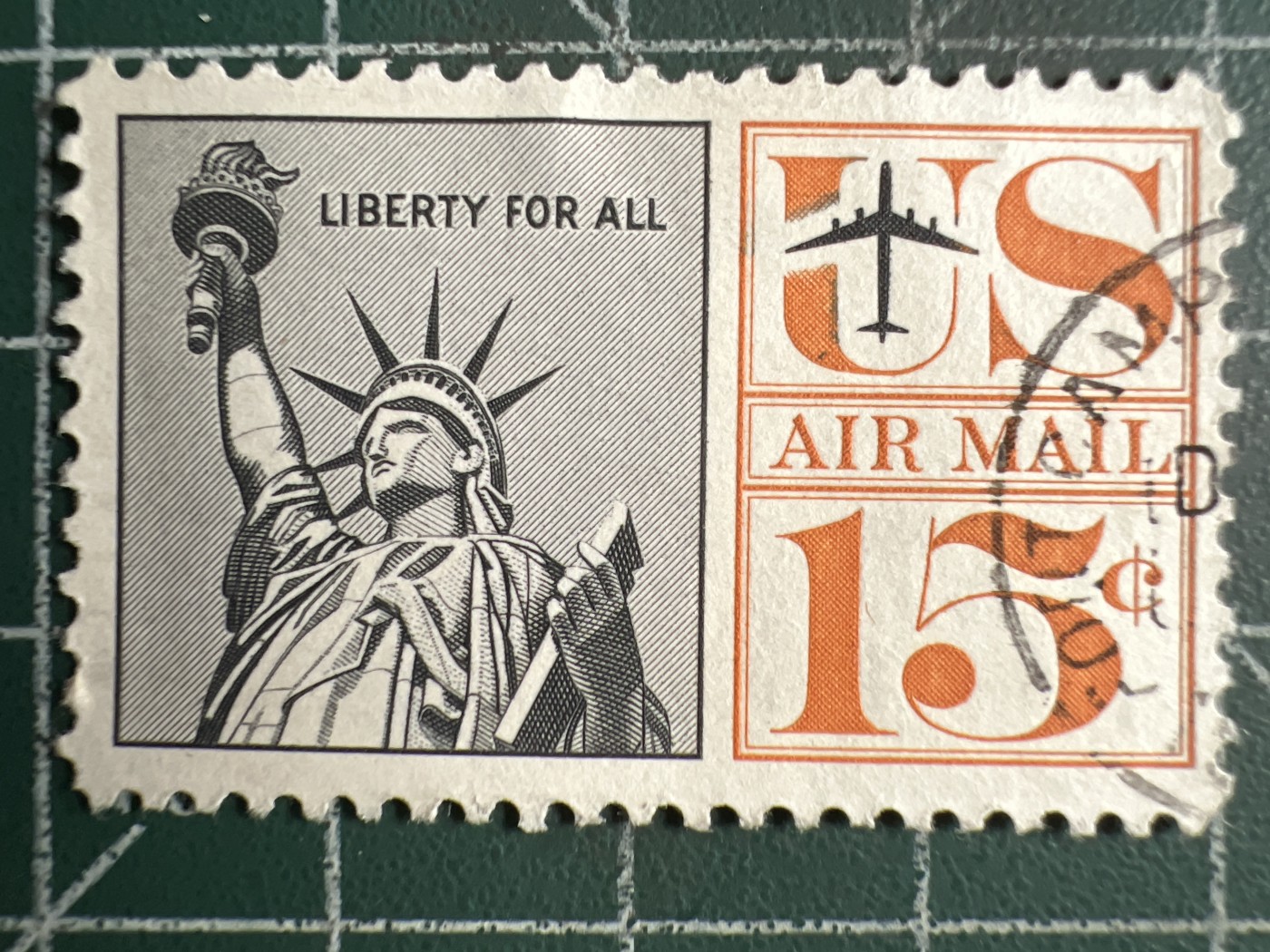 第484期 邮票、明信片专场 （无押金，捡漏，全场50包邮，偏远地区除外，接收代拍业务） 美国邮票--自由女神像