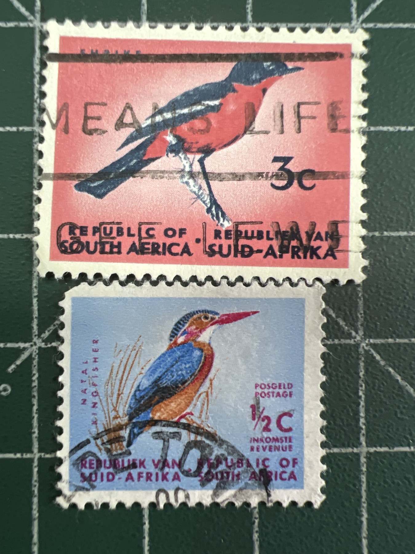 第575期 邮票、明信片专场 （无押金，捡漏，全场50包邮，偏远地区除外，接收代拍业务） 南非邮票--鸟类
