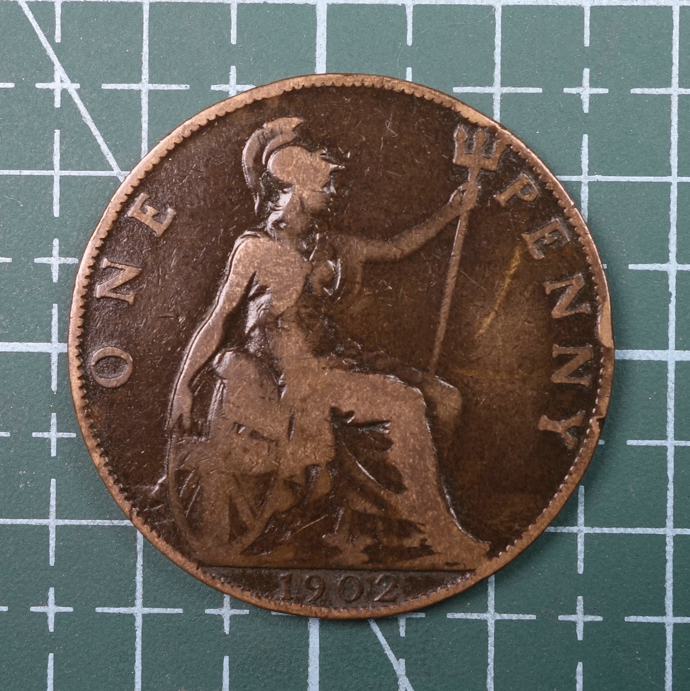 天业钱币散币、银币拍卖第22次专场 全场0元起拍0佣金，欢迎围观参拍 英国1902年1便士铜币