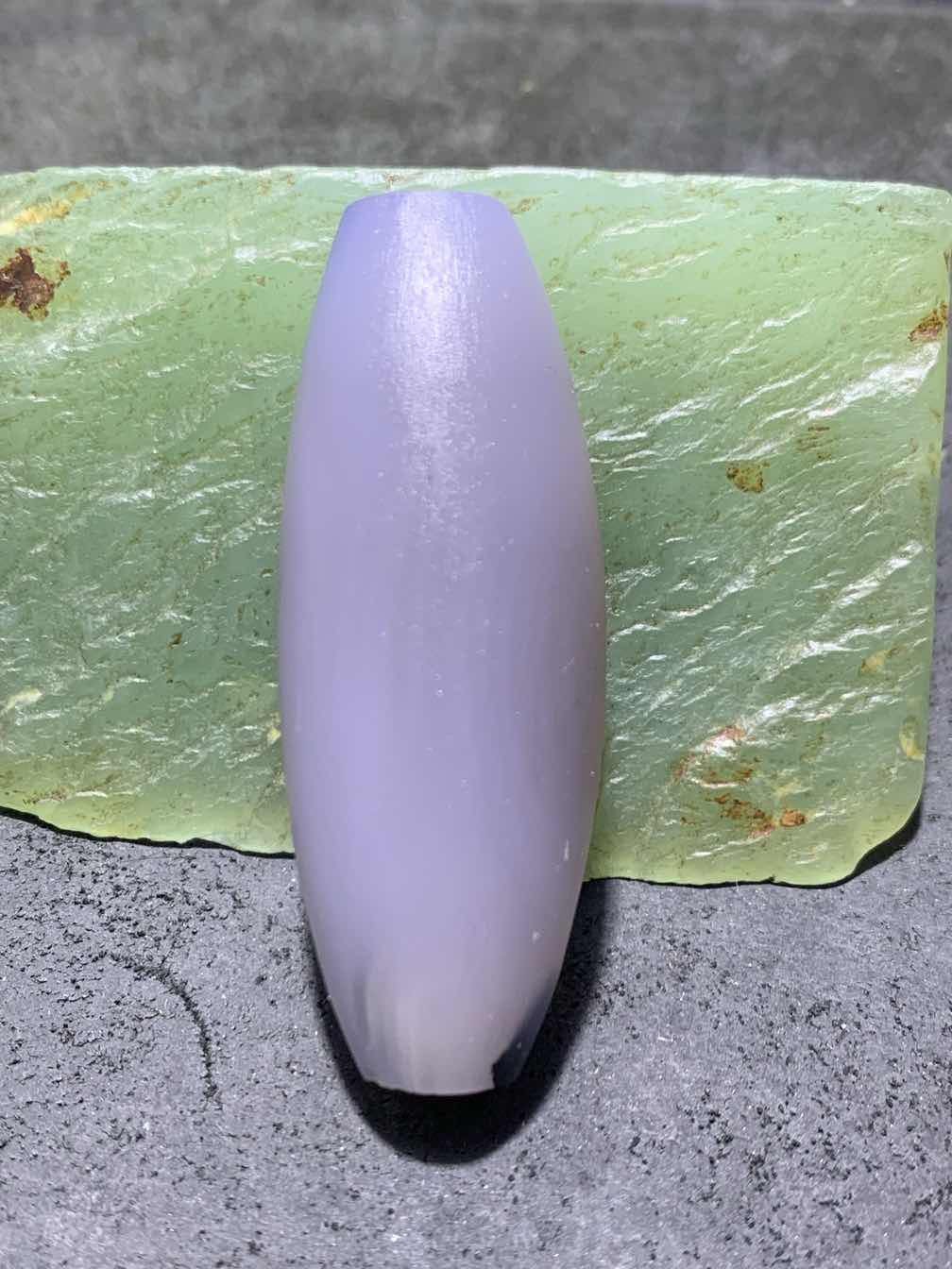 精美亚光高玉化巴西玛瑙手工俏色巧雕一心向佛大桶珠一个