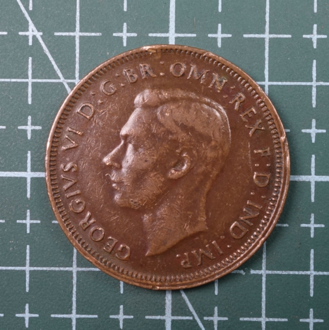 天业钱币散币、银币拍卖第22次专场 全场0元起拍0佣金，欢迎围观参拍 澳大利亚1945年半便士铜币