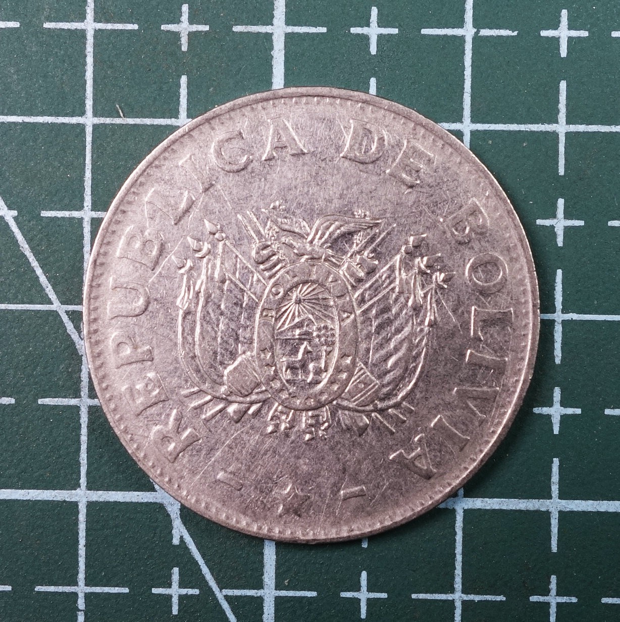 天业钱币散币、银币拍卖第22次专场 全场0元起拍0佣金，欢迎围观参拍 玻利维亚1991年50分