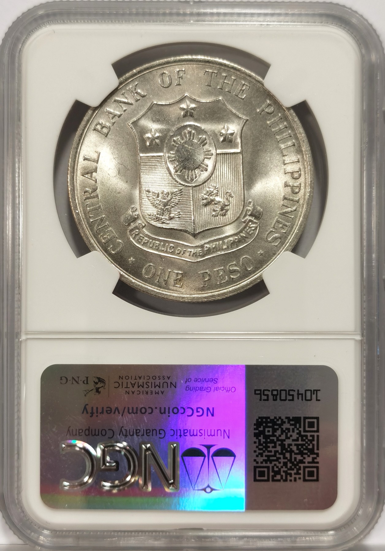 博洋堂世界钱币拍卖第056期（全场包邮） NGC MS64 菲律宾1963年独立领导人马比尼纪念大银币，菲律宾革命理论家马比尼1864年出生在一个农民家庭。1894年毕业于圣托马斯大学法律系。毕业后作为一名律师并加入了民族主义运动中。