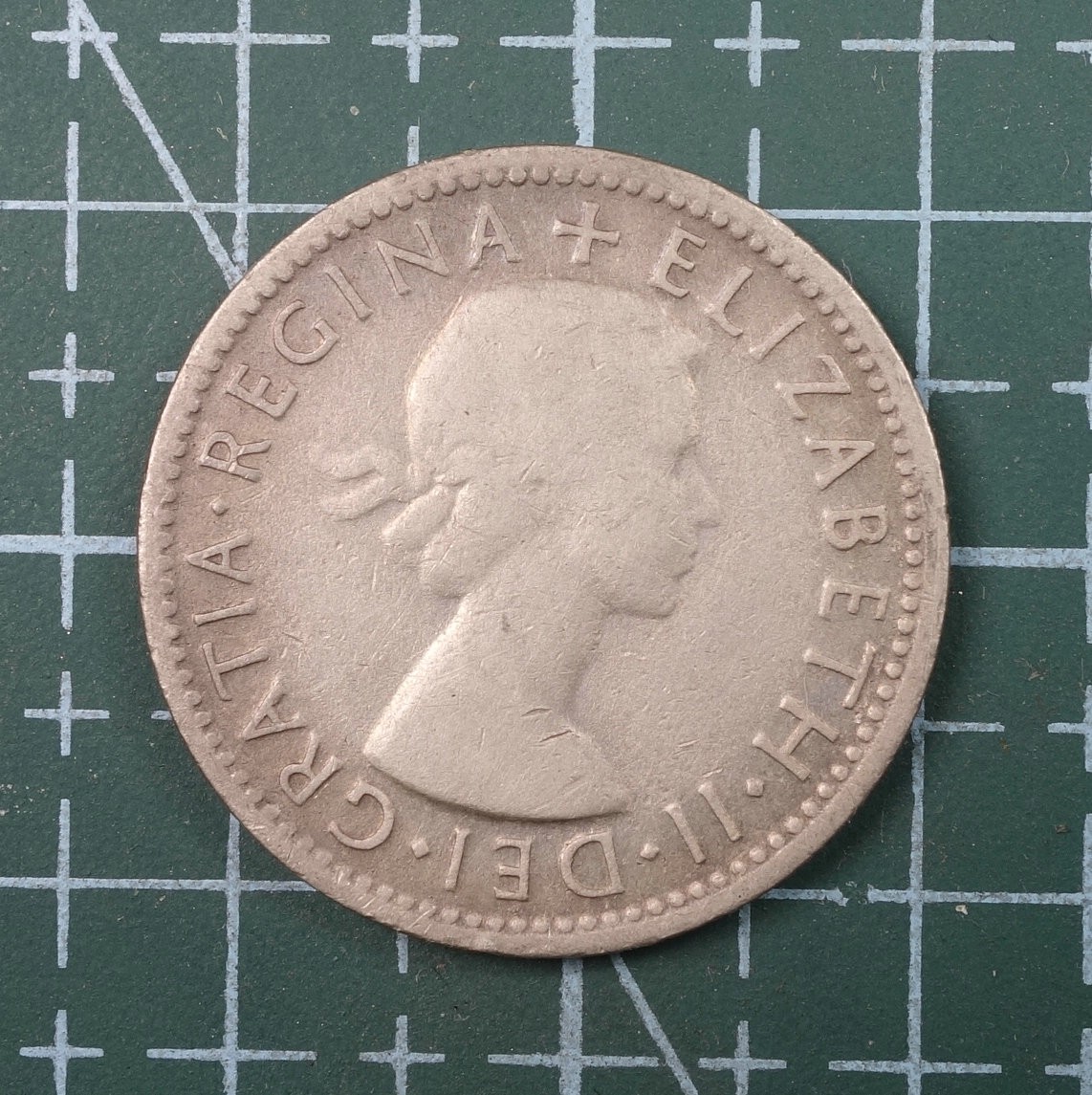 天业钱币散币、银币拍卖第22次专场 全场0元起拍0佣金，欢迎围观参拍 澳大利亚1954年1先令银币（重量：5.56克；含银：0.5）