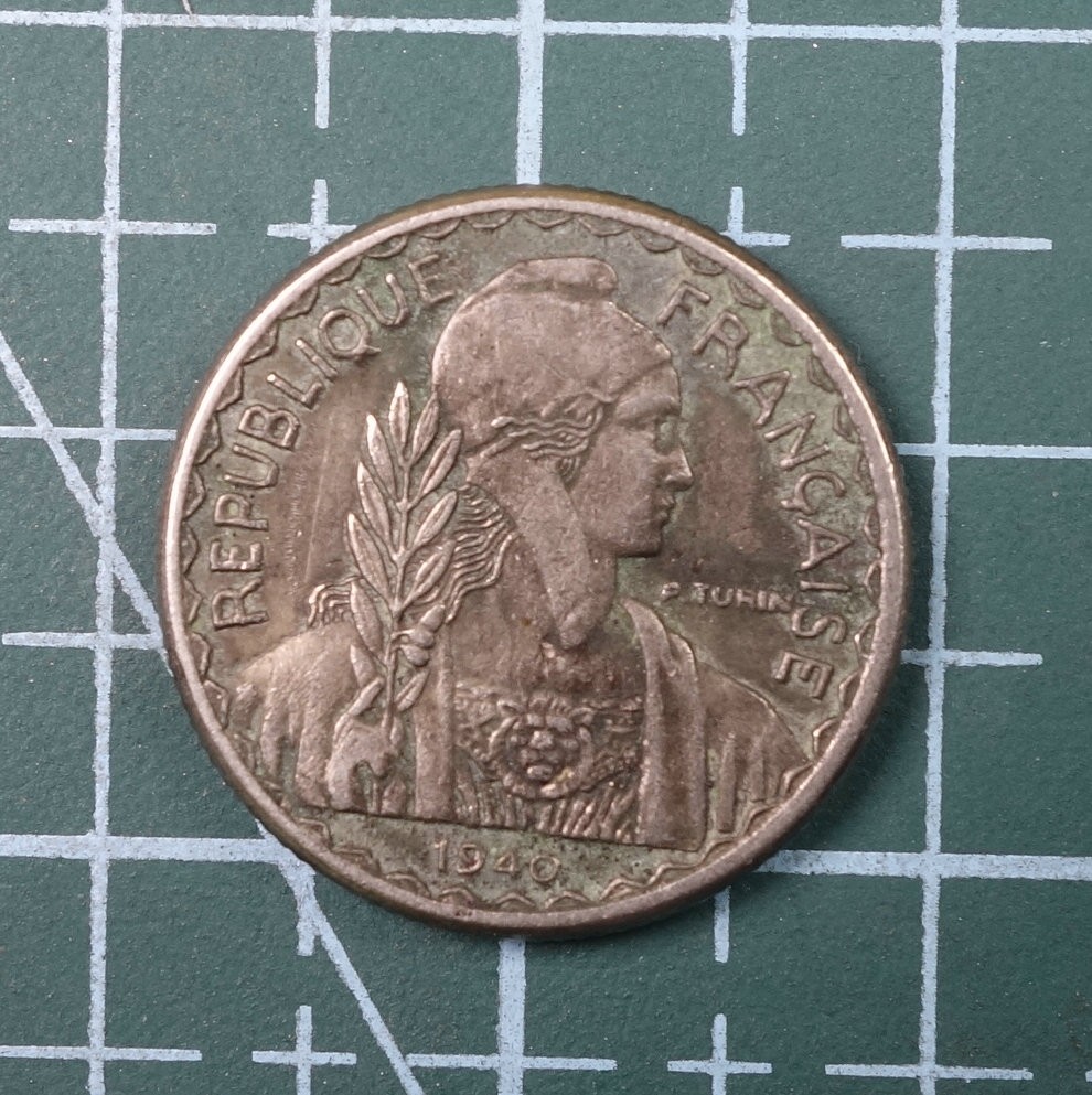 天业钱币散币、银币拍卖第22次专场 全场0元起拍0佣金，欢迎围观参拍 法属印度支那1940年10分