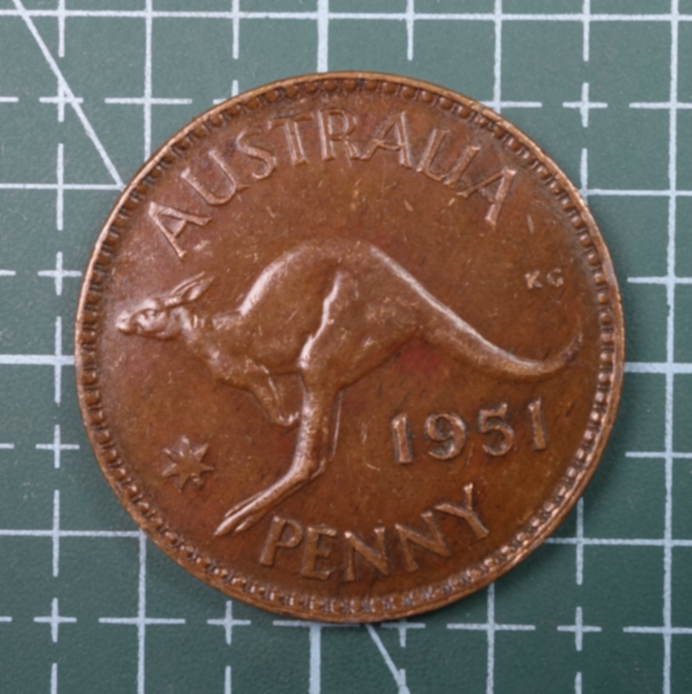 天业钱币散币、银币拍卖第22次专场 全场0元起拍0佣金，欢迎围观参拍 澳大利亚1951年1便士铜币