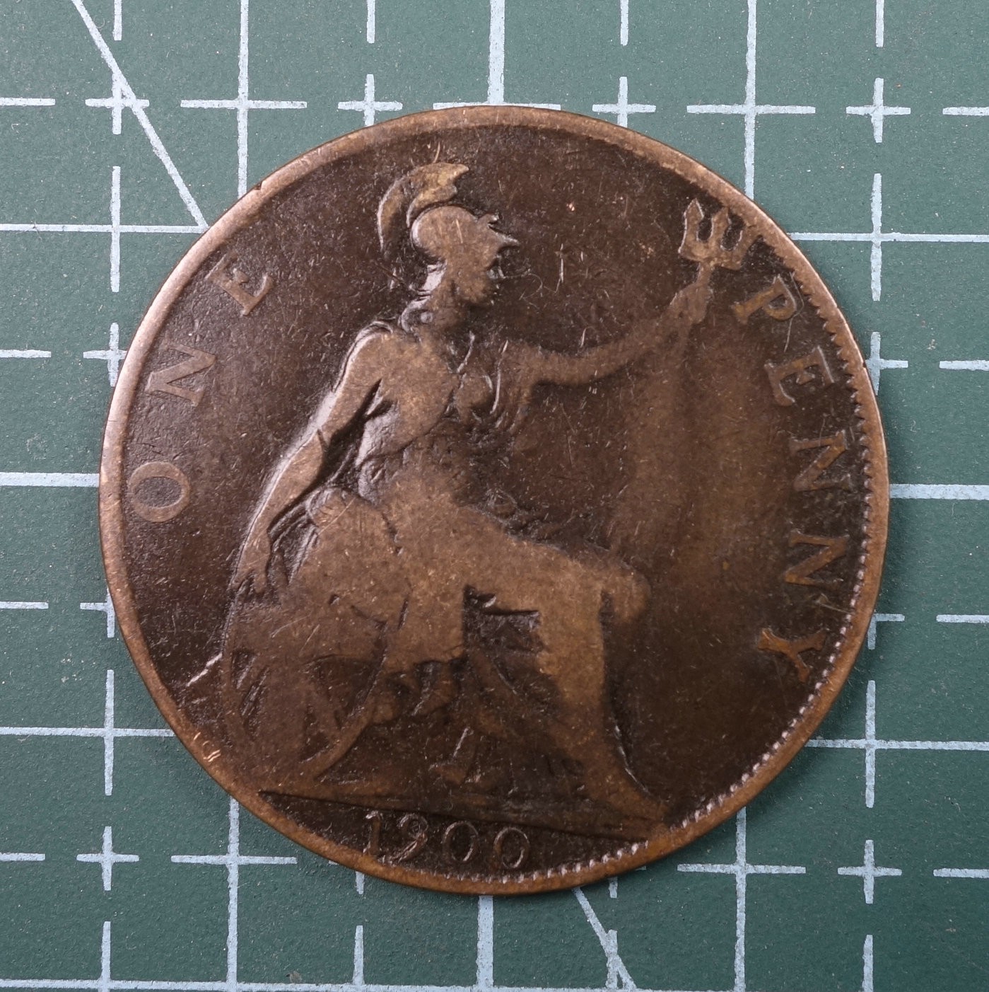 天业钱币散币、银币拍卖第22次专场 全场0元起拍0佣金，欢迎围观参拍 英国1900年1便士铜币