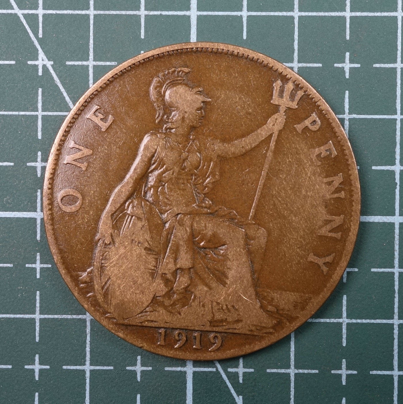 天业钱币散币、银币拍卖第22次专场 全场0元起拍0佣金，欢迎围观参拍 英国1919年1便士铜币