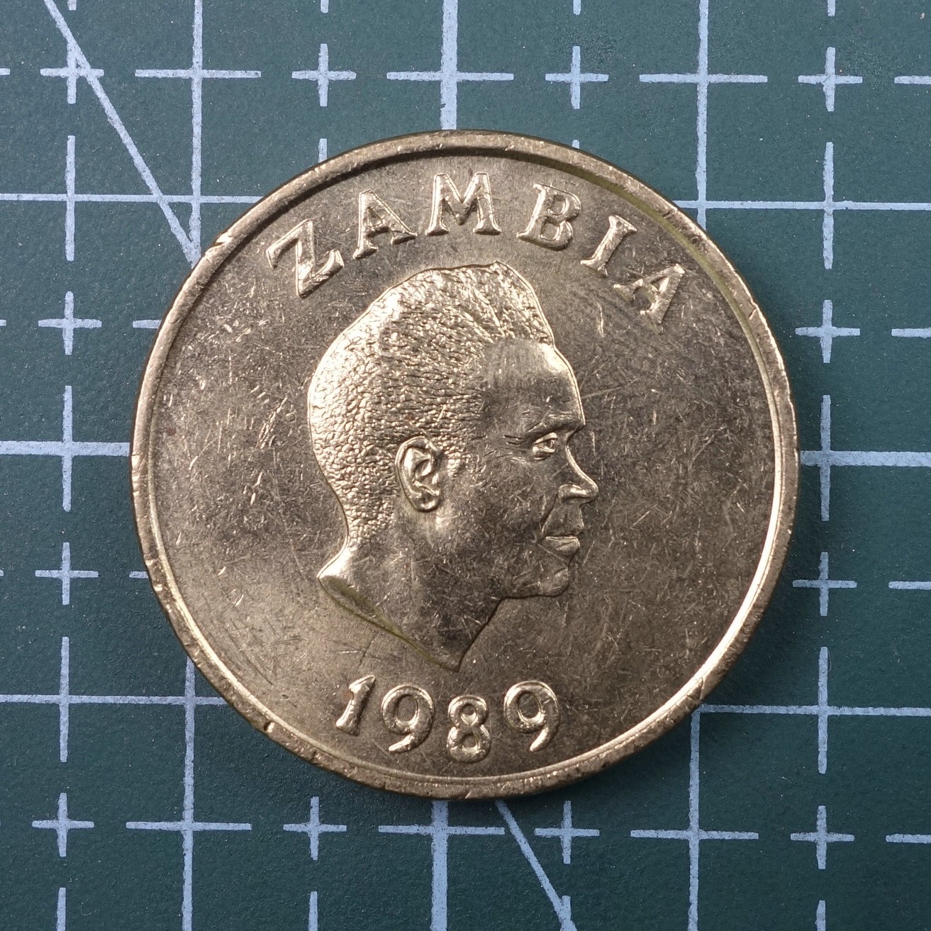 天业钱币散币、银币拍卖第22次专场 全场0元起拍0佣金，欢迎围观参拍 赞比亚1989年1K