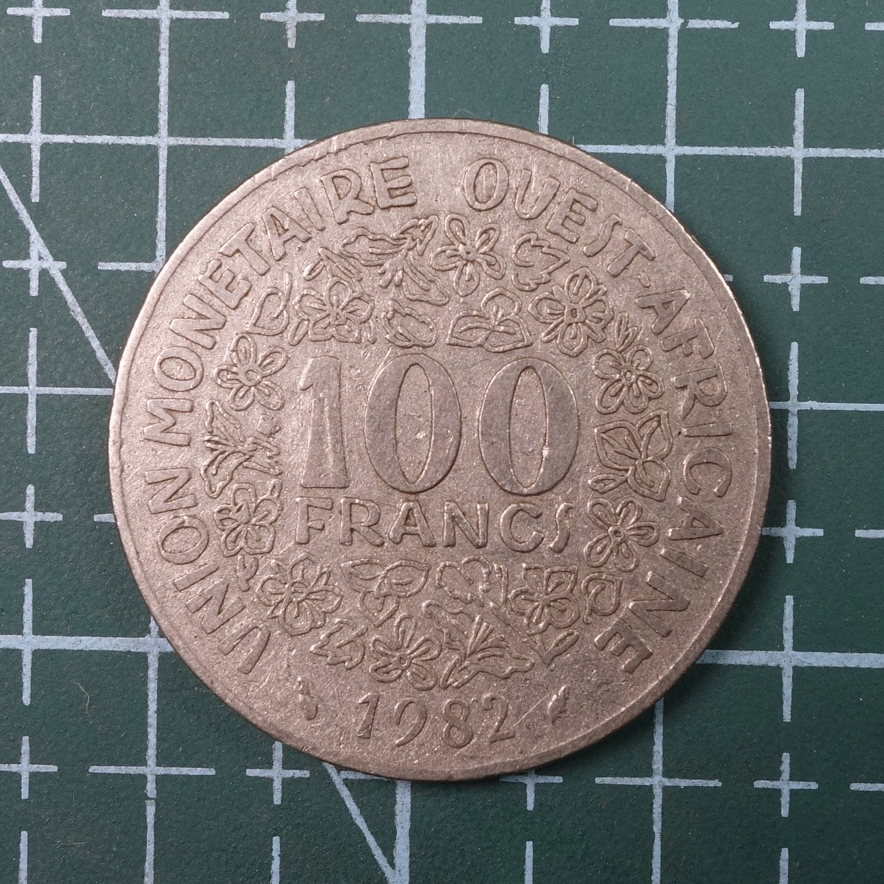 天业钱币散币、银币拍卖第22次专场 全场0元起拍0佣金，欢迎围观参拍 中非1982年100法郎