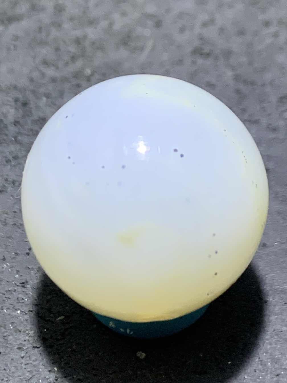 精美高玉化亚光海洋玉髓手工俏色巧雕双鱼2.0随形圆珠一个！