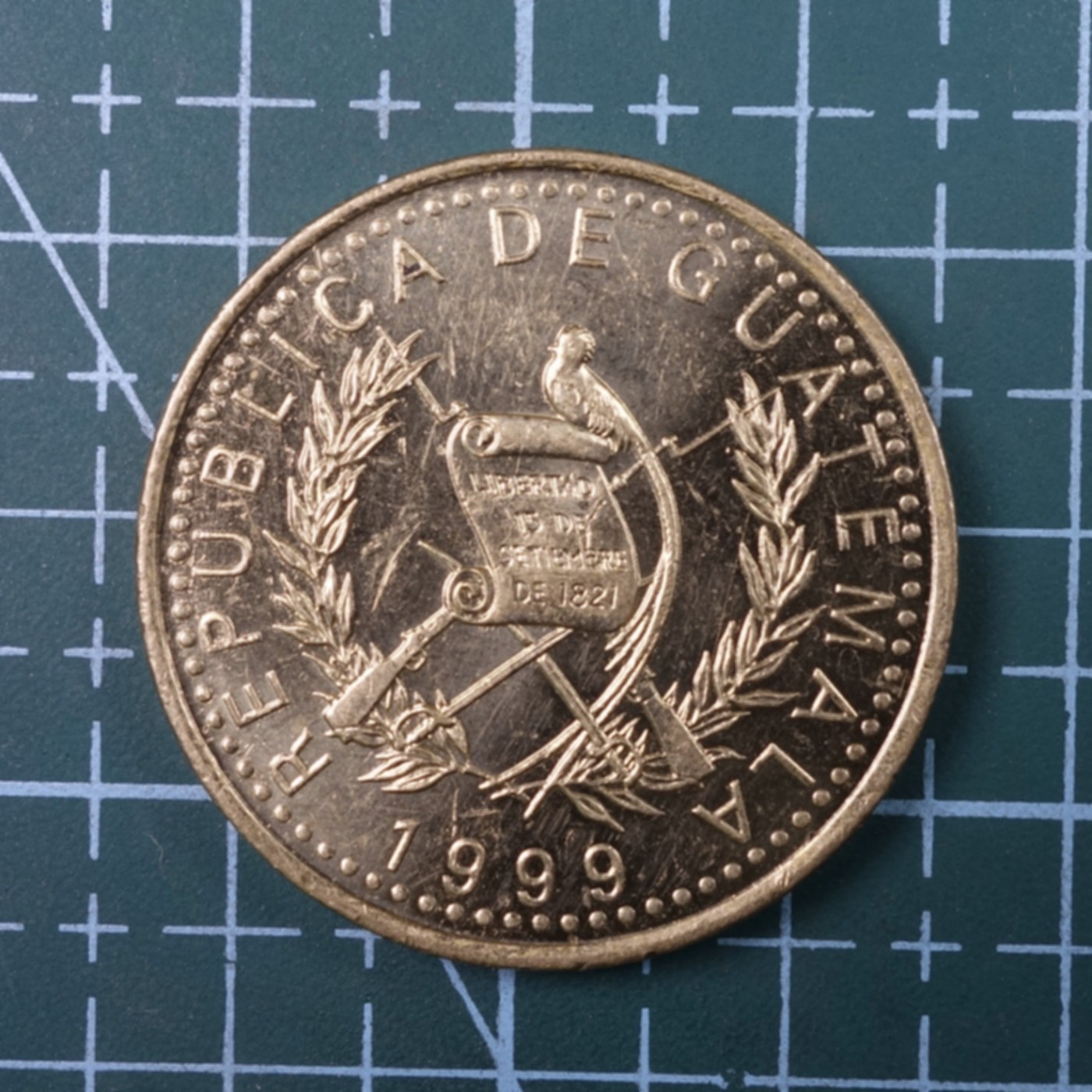 天业钱币散币、银币拍卖第22次专场 全场0元起拍0佣金，欢迎围观参拍 危地马拉1999年1Q