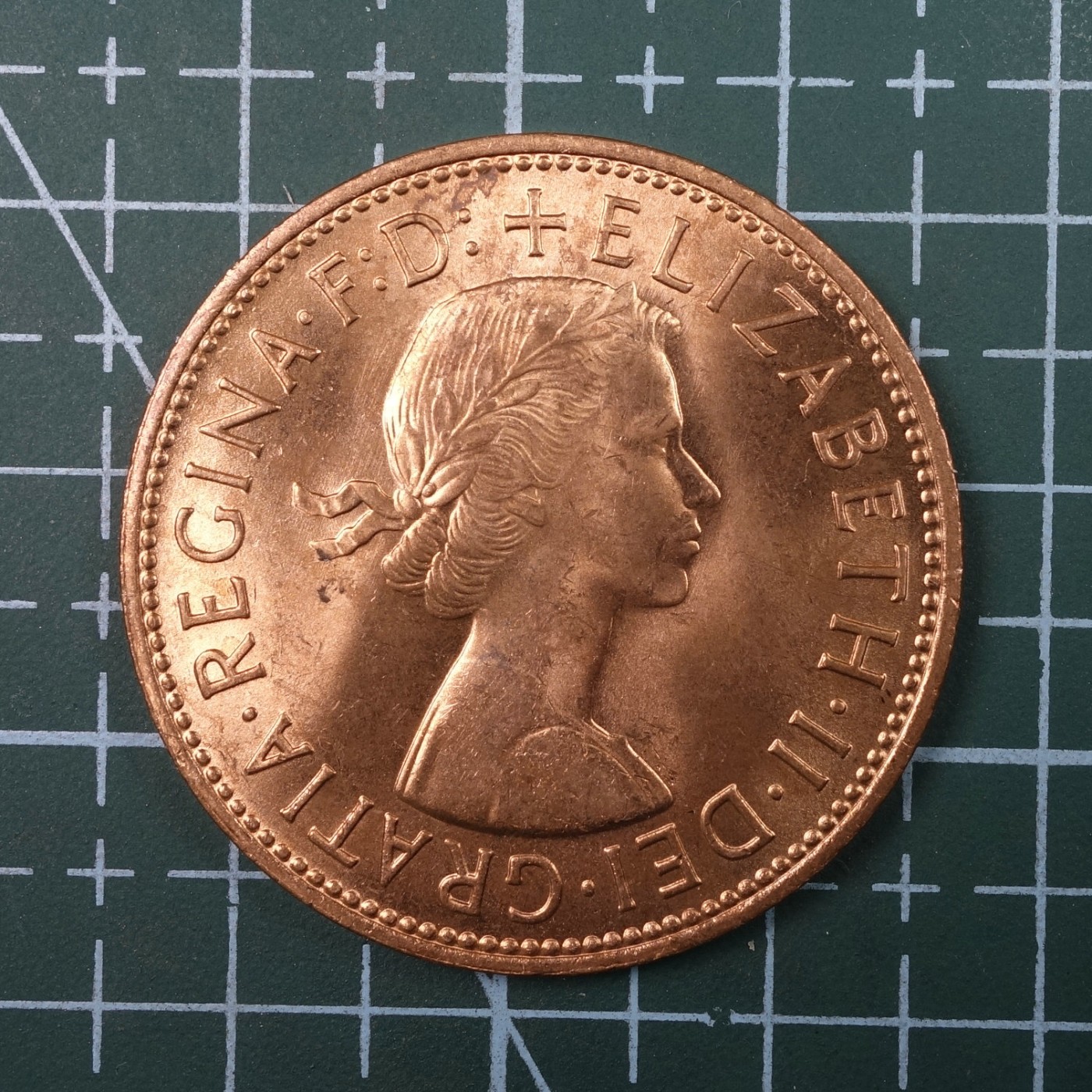 天业钱币散币、银币拍卖第22次专场 全场0元起拍0佣金，欢迎围观参拍 英国1967年1便士铜币 UNC