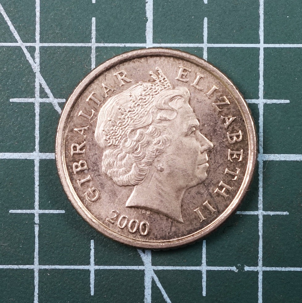 天业钱币散币、银币拍卖第22次专场 全场0元起拍0佣金，欢迎围观参拍 英属直布罗陀2000年5便士 猴