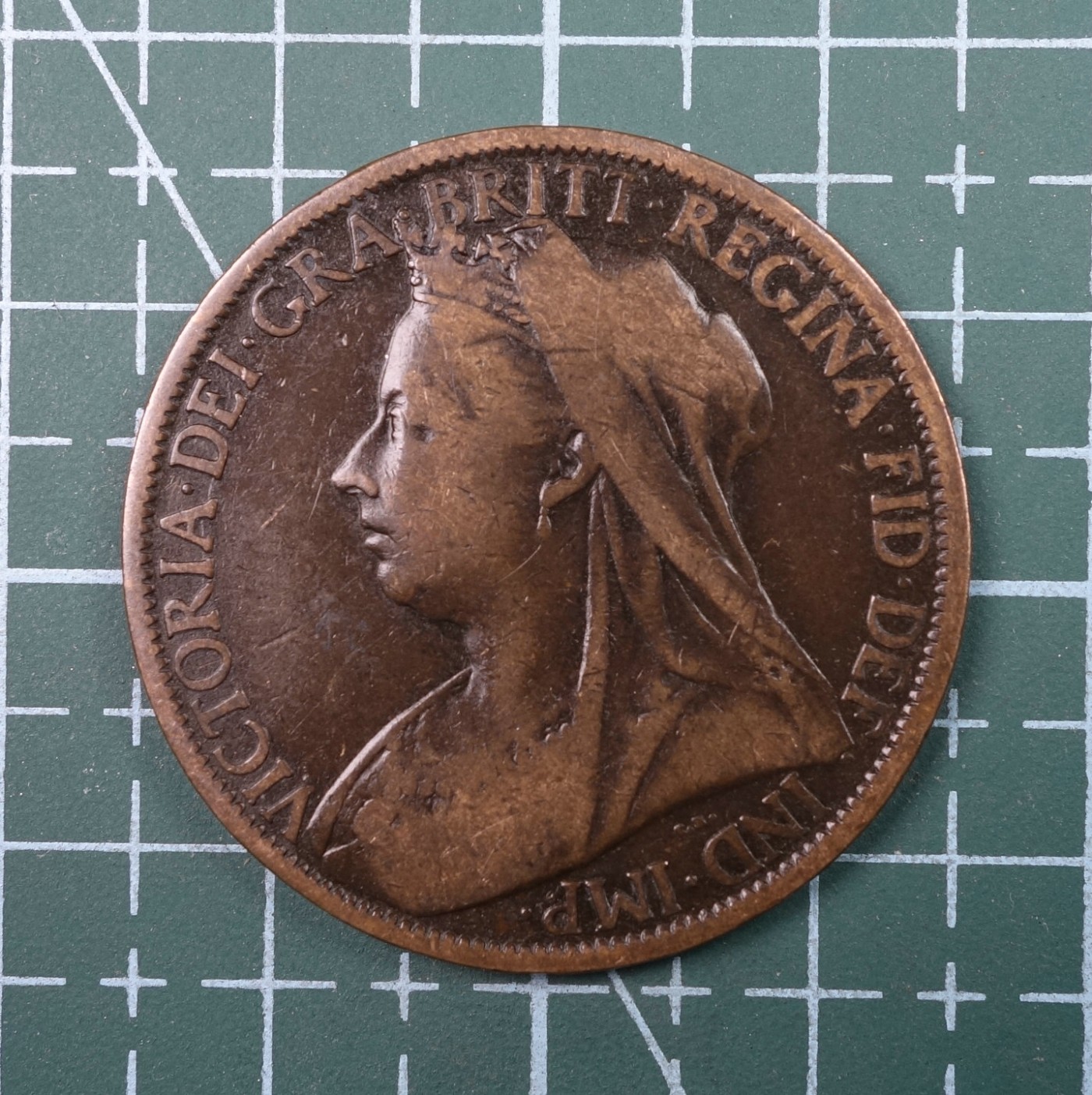 天业钱币散币、银币拍卖第22次专场 全场0元起拍0佣金，欢迎围观参拍 英国1900年1便士铜币