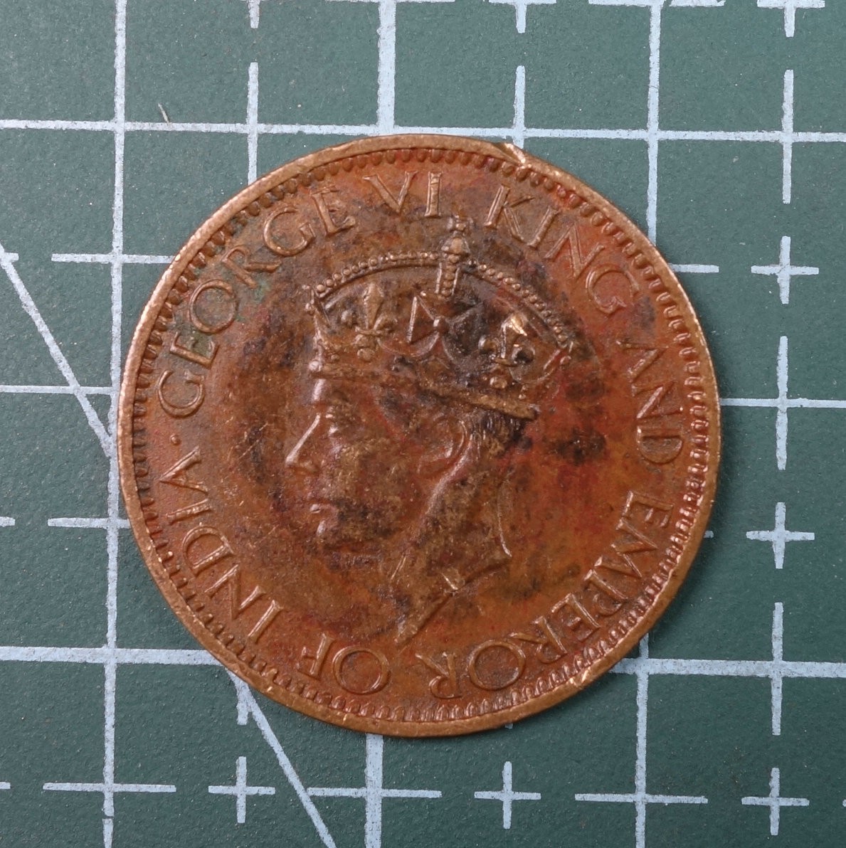 天业钱币散币、银币拍卖第22次专场 全场0元起拍0佣金，欢迎围观参拍 英属锡兰1945年壹分（薄板）