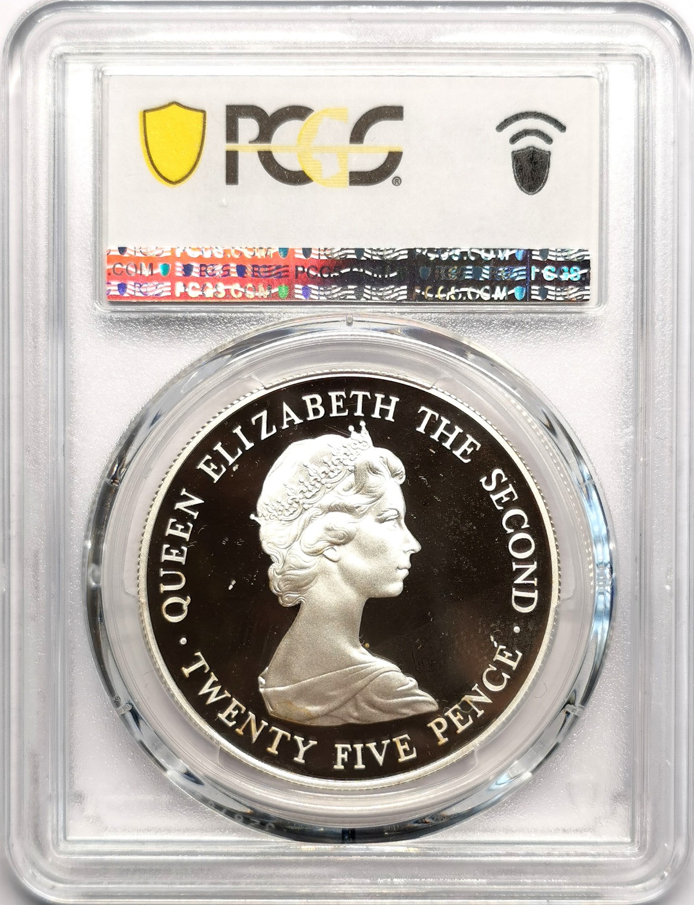 凡希社世界钱币微拍第二百五十七期（感恩专场） 1978根西伊丽莎白加冕25周年纪念大银精铸PCGS-PF68DCAM附原盒