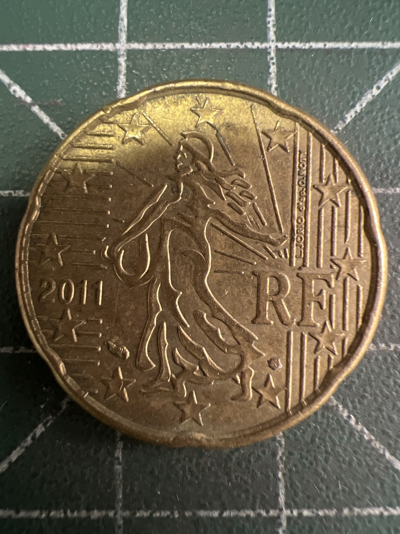 第487期 硬币专场 （无押金，捡漏，全场50包邮，偏远地区除外，接收代拍业务） 法国20欧分