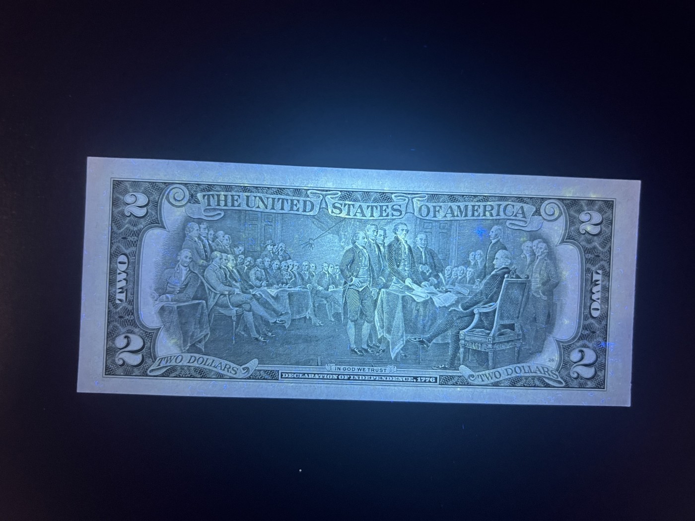 🌗乐淘淘世界纸币拍卖 第34期🌓 【A~L冠号大全】美国1976年纸币 2美元 十二张 冠号大全 除A冠有荧光外 其余全新UNC